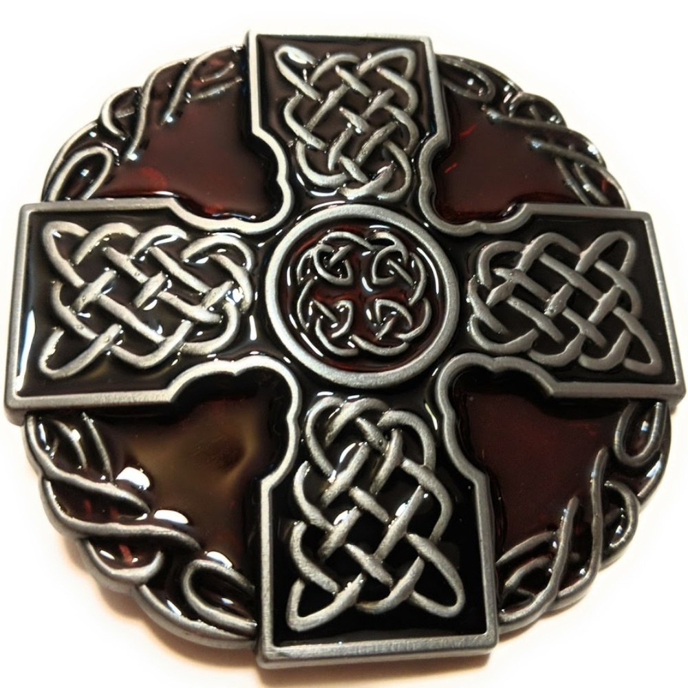 Celtic Cross Design ✖ Belt Buckle 3.15"